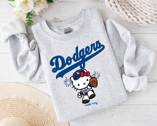Dodgers Hello Kitty Crewneck Sweater