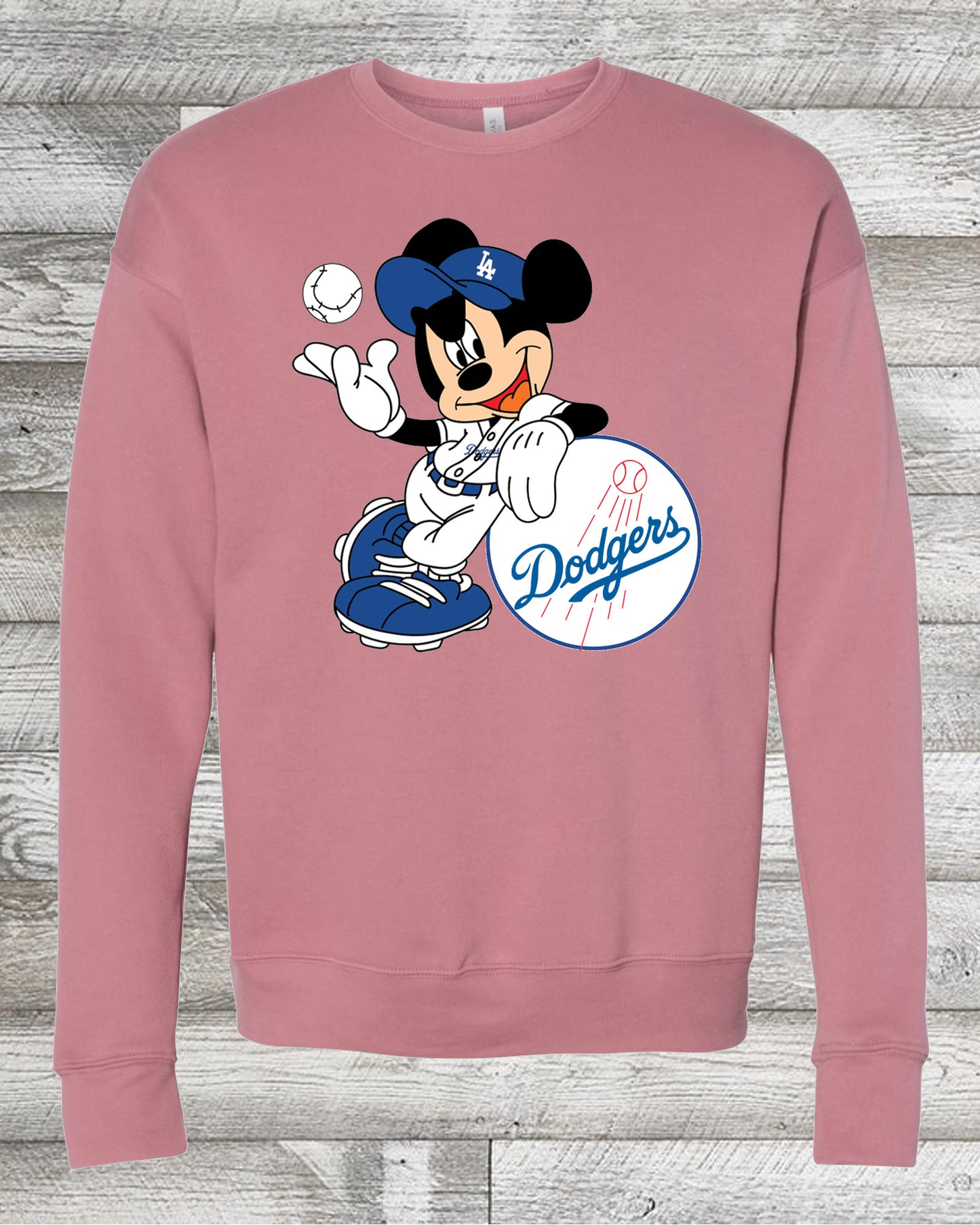 Dodgers Mickey Mouse Crewneck Sweater